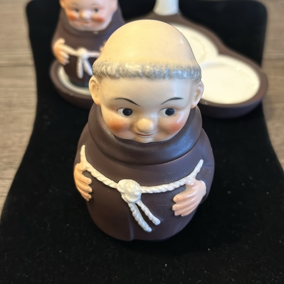 Vintage Goebel friar tuck condiment set - partial please read description - Picture 6 of 16